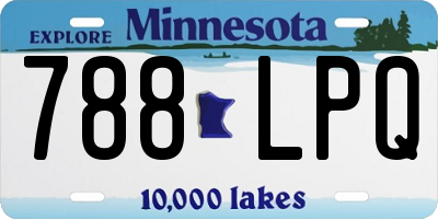 MN license plate 788LPQ