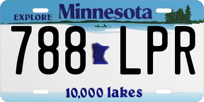 MN license plate 788LPR