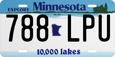 MN license plate 788LPU