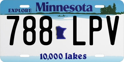 MN license plate 788LPV