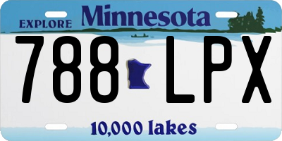 MN license plate 788LPX