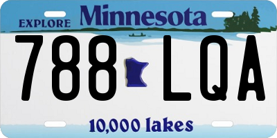 MN license plate 788LQA