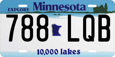 MN license plate 788LQB