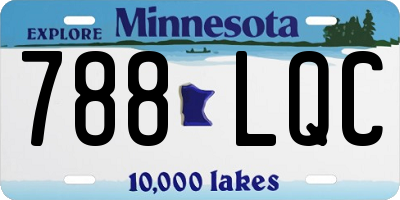 MN license plate 788LQC