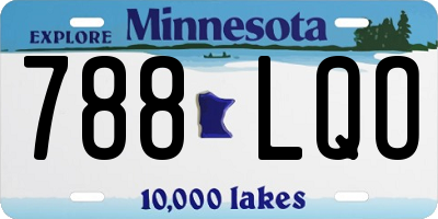 MN license plate 788LQO