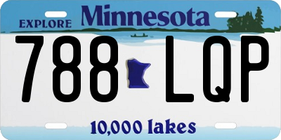 MN license plate 788LQP