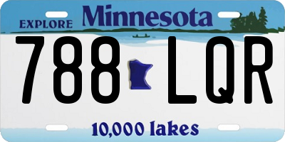 MN license plate 788LQR