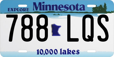 MN license plate 788LQS
