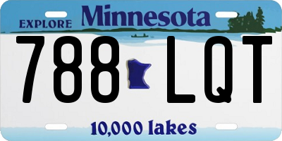 MN license plate 788LQT