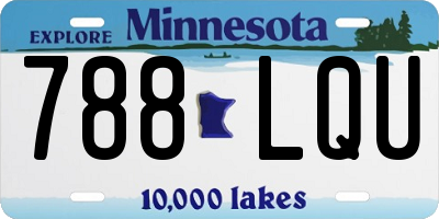 MN license plate 788LQU