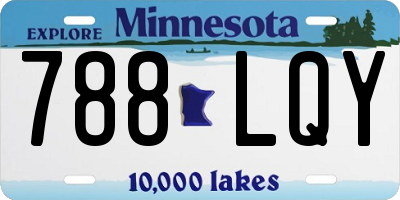 MN license plate 788LQY