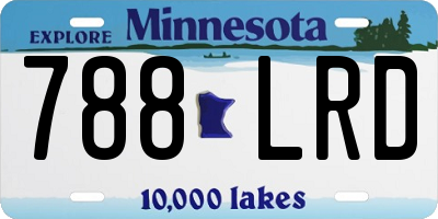 MN license plate 788LRD
