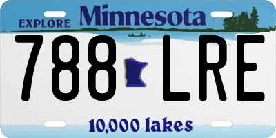 MN license plate 788LRE