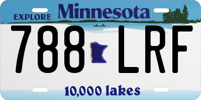 MN license plate 788LRF