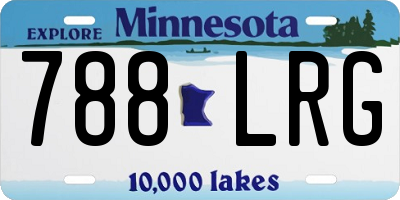 MN license plate 788LRG