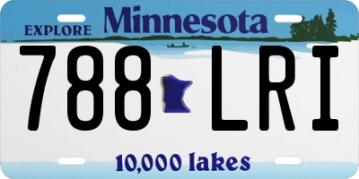 MN license plate 788LRI