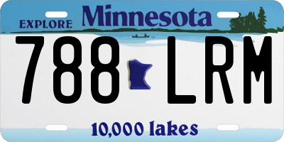 MN license plate 788LRM