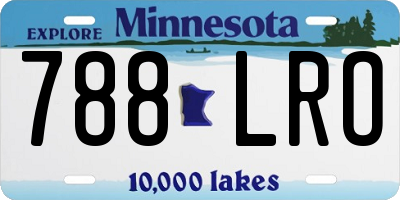 MN license plate 788LRO