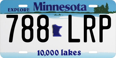 MN license plate 788LRP