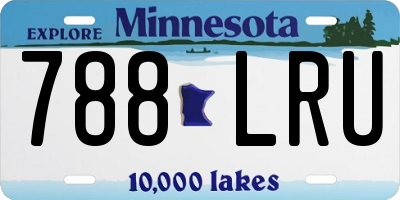 MN license plate 788LRU