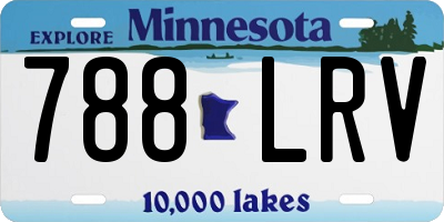 MN license plate 788LRV