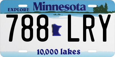 MN license plate 788LRY