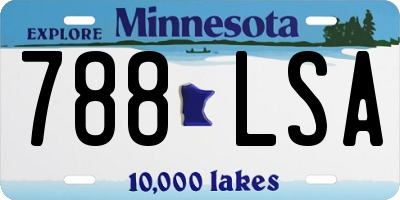 MN license plate 788LSA