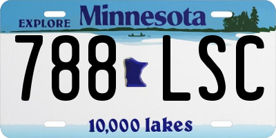MN license plate 788LSC