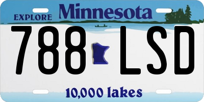 MN license plate 788LSD