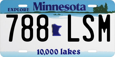 MN license plate 788LSM