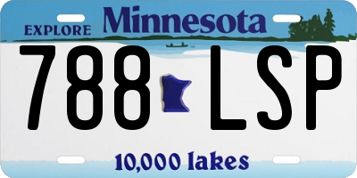 MN license plate 788LSP