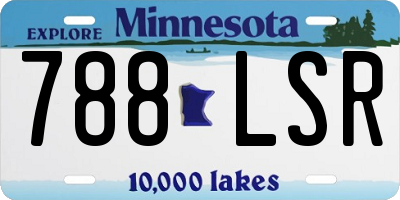 MN license plate 788LSR