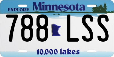 MN license plate 788LSS