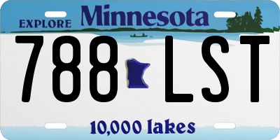 MN license plate 788LST
