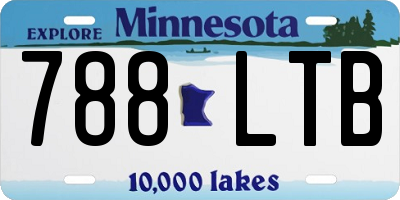 MN license plate 788LTB