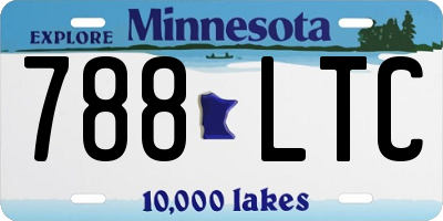 MN license plate 788LTC