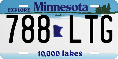 MN license plate 788LTG