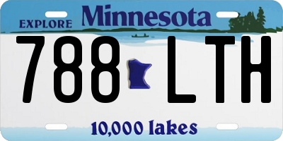 MN license plate 788LTH