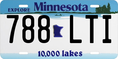 MN license plate 788LTI