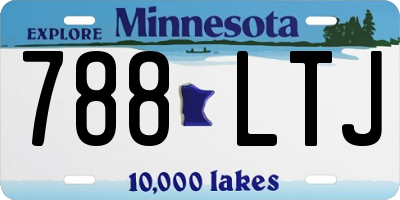 MN license plate 788LTJ