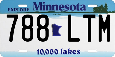MN license plate 788LTM
