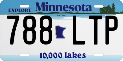 MN license plate 788LTP