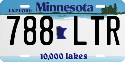 MN license plate 788LTR