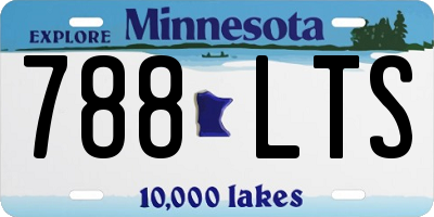 MN license plate 788LTS