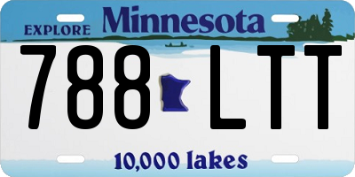 MN license plate 788LTT