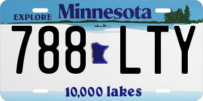 MN license plate 788LTY