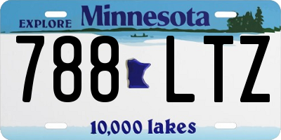 MN license plate 788LTZ