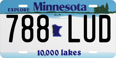 MN license plate 788LUD