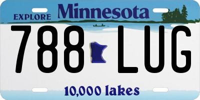 MN license plate 788LUG
