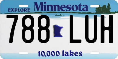 MN license plate 788LUH